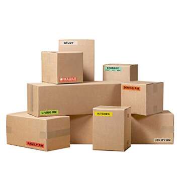 Printholic 960 Count Moving Labels for Easy Organization