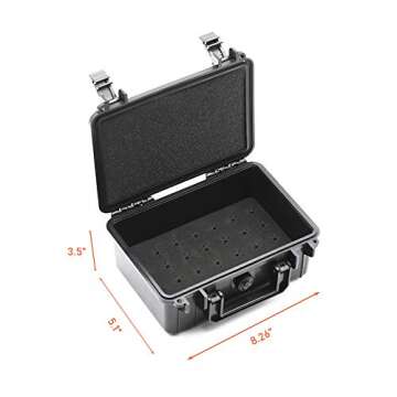 HUNTCOOL Archery Broadhead Case Hunting Accessory ABS Waterproof Ammo Storage Box Holds 28 Broadheads (Case Only)