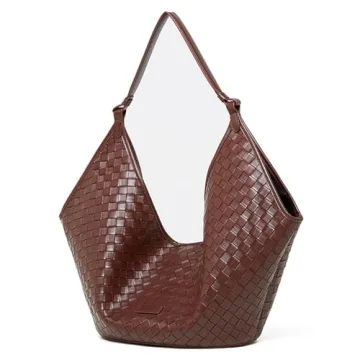 Elegant Rejolly Woven Tote Bag for Women - Real Leather, Stylish, and Spacious