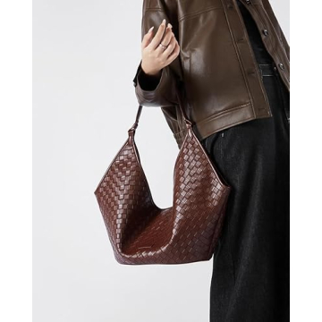 Rejolly Woven Leather Tote for Women - Trendy & Spacious