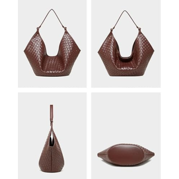Rejolly Woven Leather Tote for Women - Trendy & Spacious