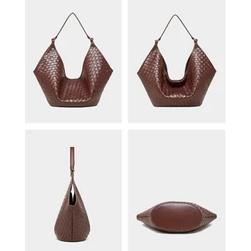 Rejolly Woven Leather Tote for Women - Trendy & Spacious