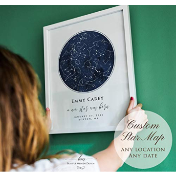 Personalized Star Sky Map Print Gift for Special Occasions