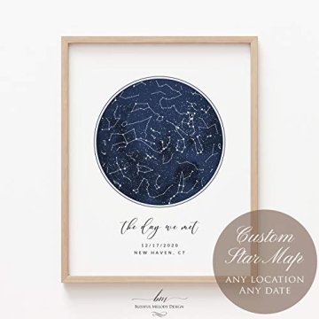 Personalized Star Sky Map Print Gift for Special Occasions