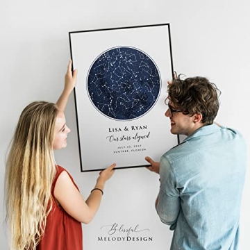 Personalized Star Sky Map Print Gift for Special Occasions