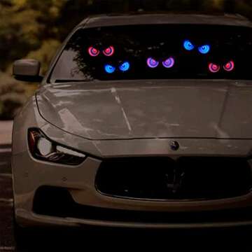 Halloween Decorations, Flashing Peeping Eyes, Spooky Animated LED Eyes, Dark Activite, Halloween Glowing Decorations, Outdoor Halloween Decor (5 Pack)