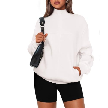 PRETTYGARDEN Women's 2025 Spring Fall Fashion Full Zip Up Sweatshirt Long Sleeve Loose Fit Trendy Ca...