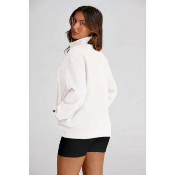 PRETTYGARDEN Women's Trendy Zip Up Sweatshirt Jacket