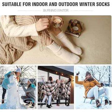 CLOSEMATE Women's Thick Cushioned Thermal Socks for Winter