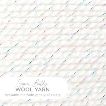 Lion Brand Yarn Wool-Ease Thick & Quick Yarn, Soft and Bulky Yarn for Knitting, Crocheting, and Craf...
