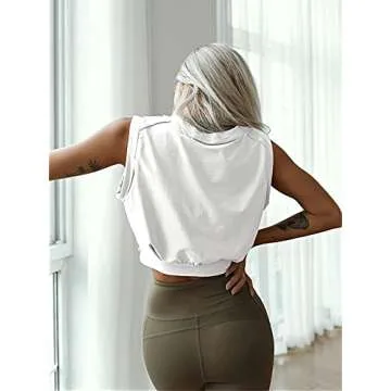 ARRIVE GUIDE Cute Crop Top for Women Workout Shirts