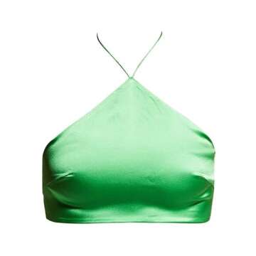 Argeousgor Y2k 2 Piece Maxi Skirt Set for Women Halter Crop Tube Top and Split Maxi Skirt Summer Out...