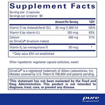 Pure Encapsulations Calcium K/D Supplement | Supports Bones, Immune, and Cardiovascular Health | 180...