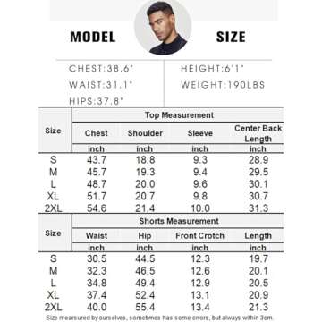 COOFANDY Men's Short Set 2 Piece Outfits Button Down Shirt Set 2 Piece Holidays