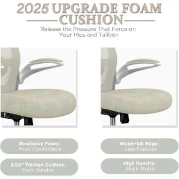 Mimoglad Ergonomic Office Chair - Adjustable & Stylish Comfort