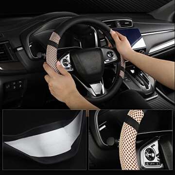 BOKIN Universal Steering Wheel Cover - Stylish Comfort