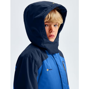 GEMYSE Boy's Waterproof Ski Snow Jacket for Winter Fun
