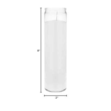 Mega Candles Unscented White Prayer Candles 3 pcs