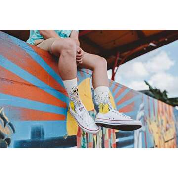 Odd Sox, WWE Wrestling Legends, Gold Ric Flair Wrestler, Novelty Crew Socks for Men