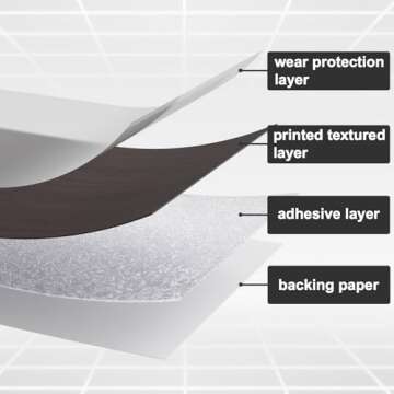 Oxdigi Wood Contact Paper 23.6 x 196 inches Self-Adhesive, Removable and Waterproof - Ideal Peel and Stick Wallpaper for Cabinet, Countertop, Desktop, Rental Property, Kitchen, Bedroom