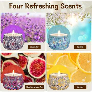 Scented Candle Gift Set - 4 Pack for All Occasions