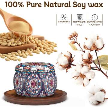 Scented Candle Gift Set - 4 Pack for All Occasions