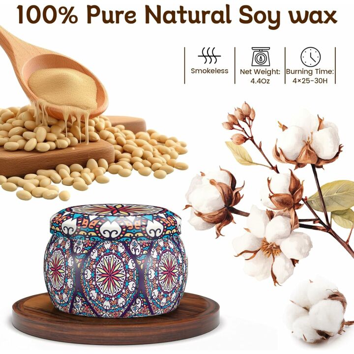 Scented Candle Gift Set - 4 Pack for All Occasions