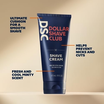 Dollar Shave Club | Ultimate Shave Set | 4 Swift Rinse Refill Cartridges, 1 Handle, 1 Prep Scrub 3 ounce, 1 Shave Cream 6 ounce, 1 Post Shave Dew 3.4 ounce
