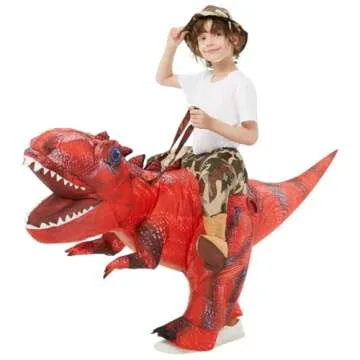 GOOSH Kids Inflatable T Rex Costume for Halloween Fun