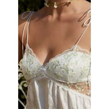 ROAONOCOMO Low Cut Spaghetti Strap Going Out Mini Dress Sexy Sleeveless Lace Patchwork Bodycon 2023 ...