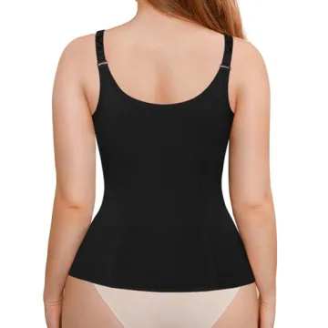 LODAY Waist Trainer Corset for Women Tummy Control Shaper Black