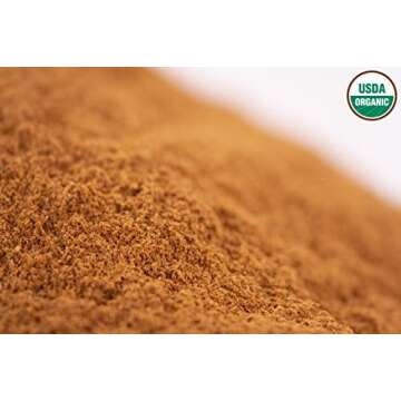 Ceylon Cinnamon Powder (1LB) | 100% CERTIFIED Organic | Freshly Ground Premium Sri Lanka Cinnamon For Exquisite Flavor and Aroma | Gluten Free & Non-GMO | Controlled and Packed in USA Food Facility
