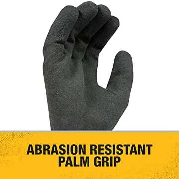 Dewalt DPG737L Thermal Insulated Grip Glove 2 In 1 Design, Large, Black/Yellow