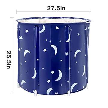 Portable Adult Foldable Bathtub - Spa Tub for Home or Travel