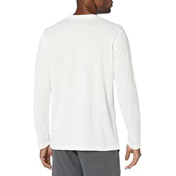 Amazon Essentials Long Sleeve Shirt for Men, Performance Tech, X-Small, White