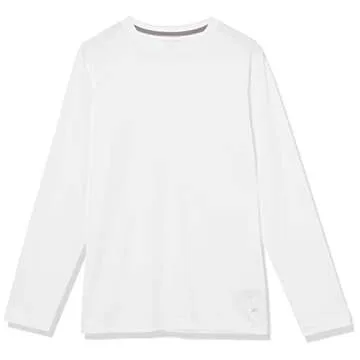 Amazon Essentials Long Sleeve Shirt for Men, Performance Tech, X-Small, White