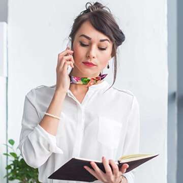 Handepo 60 Pcs Stylish Handbag Scarves for Women