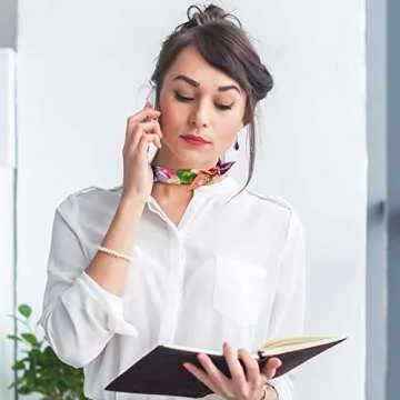 Handepo 60 Pcs Stylish Handbag Scarves for Women