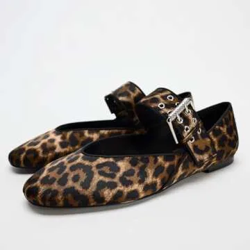 ATBELL Leopard Ballet Flats - Trendy Comfort for Women