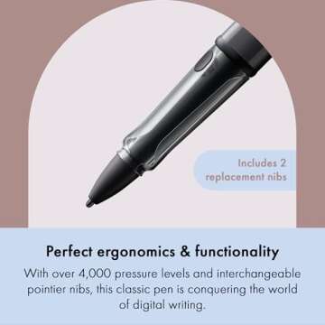 LAMY AL-Star EMR Black (PC/EL tip) - Stylus Pen for Many Android Devices - Touchscreen Pen with Ergonomic Grip - Precise Writing & Drawing on Digital Media - with Function Button