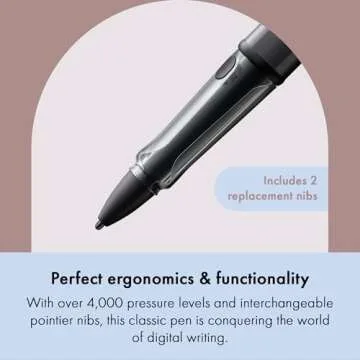 LAMY AL-Star EMR Black (PC/EL tip) - Stylus Pen for Many Android Devices - Touchscreen Pen with Ergonomic Grip - Precise Writing & Drawing on Digital Media - with Function Button