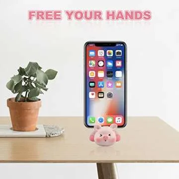 Cute Pink Pig Phone Holder for Desk Accessories