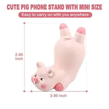 Cute Pink Pig Phone Holder for Desk Accessories