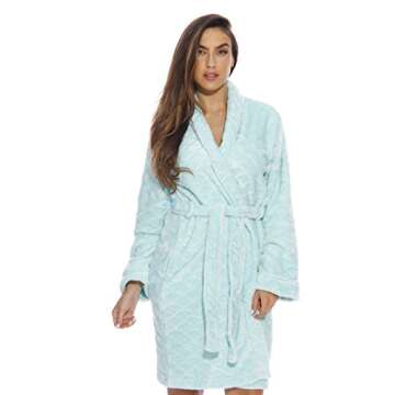 Just Love Printed Plush Robe for Women