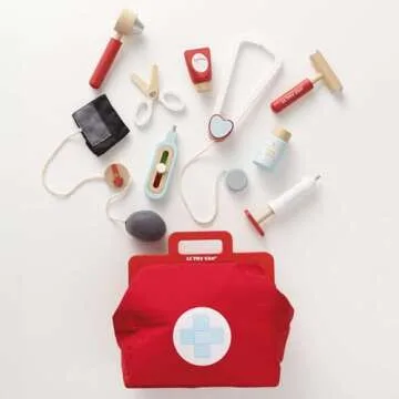 Le Toy Van - Kids Wooden Educational Pretend Play Honeybake Doctor's Medical Play Set Kit | Kids Pre...