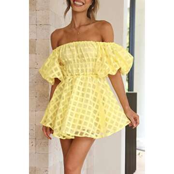 PRETTYGARDEN Women's Casual A Line Babydoll Dress