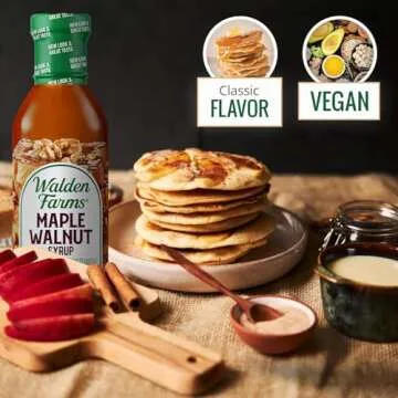 Walden Farms Maple Walnut Syrup - Sugar-Free, Calorie-Free, Low Carb, Keto-Friendly, Gluten-Free, Vegan Maple Syrup Alternative for Pancakes, Waffles, Desserts, 12 oz Bottle