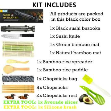 Sushi Making Kit Complete DIY Sushi Roller Set