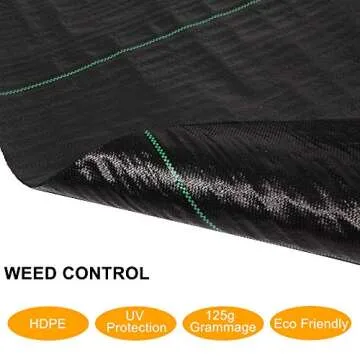 TUFFIOM Weed Barrier - Superior Weed Control Fabric