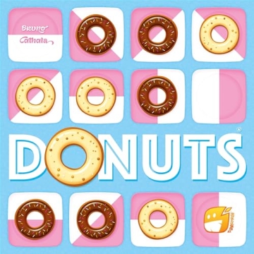 Funforge: Donuts - The Tasty & Tactical Clash for 2 Players, Placement Board Game, Abstract Adult & Family Game, Ages 8+, 10-15 Min
